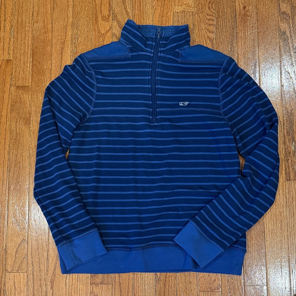 Men's Blue Vineyard Vines 1/4 Zip Sweater